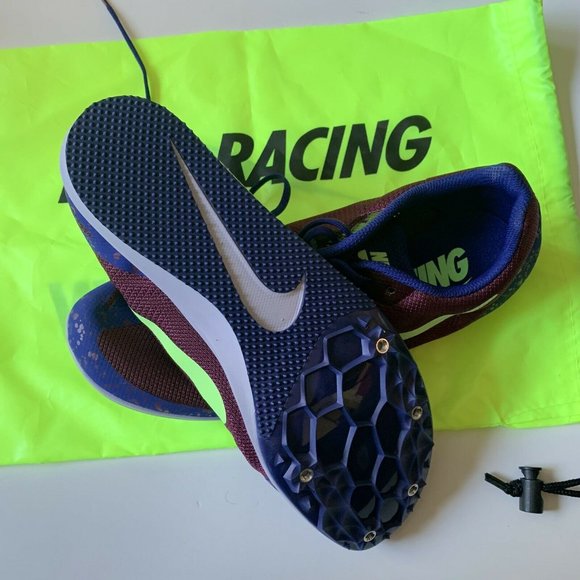 Nike Zoom Rival D  Bordeaux/Lime Blast 907566-600 - Picture 3 of 5